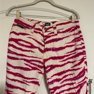 D&G Pink Zebra Jeans